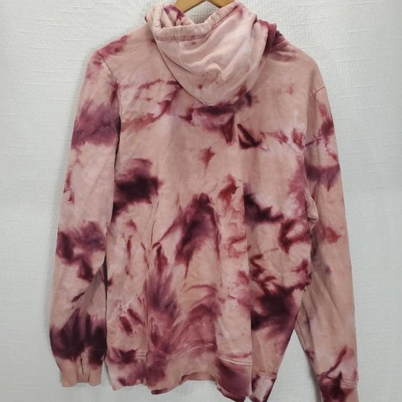 Torrid Active Hoodie Sweatshirt Womens 2 (18/20) Everday Fleece Burgundy Tie Dye - Picture 5 of 9